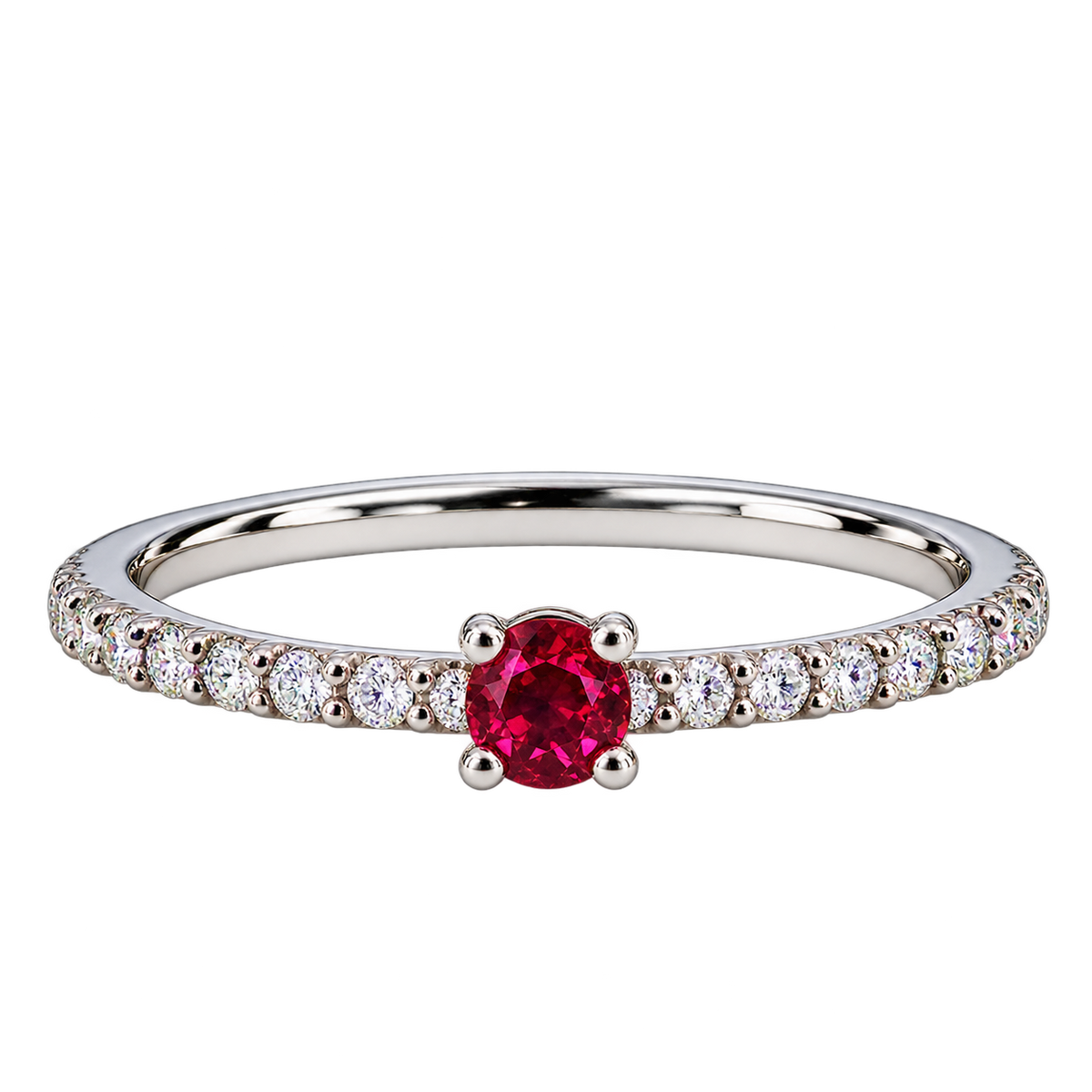 Silver Roselle Éclat Ring