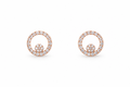 Rosé Circle Bloom Studs