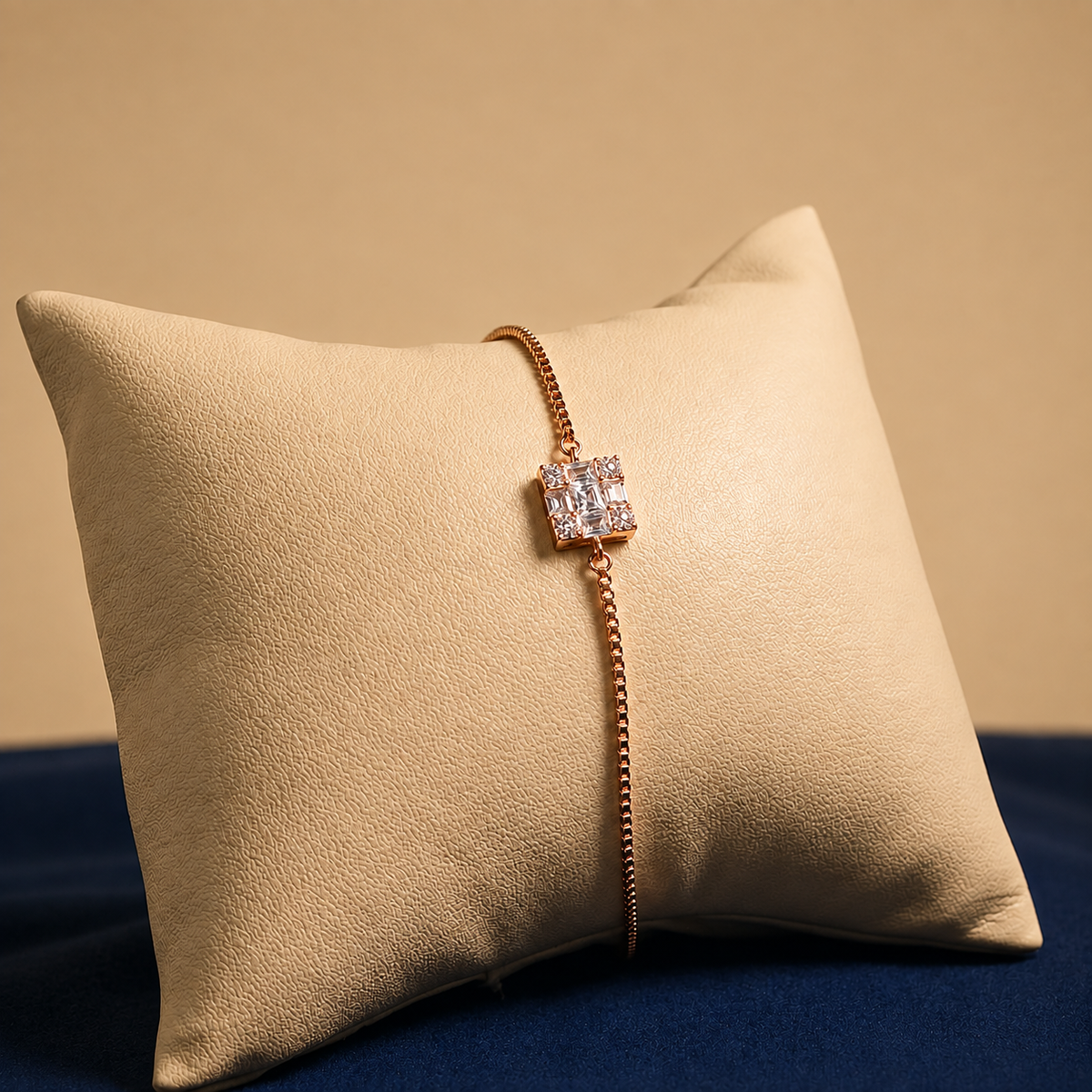 Rosé Crystal Quadrant Bracelet