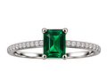 Silver Emerald Regent Ring