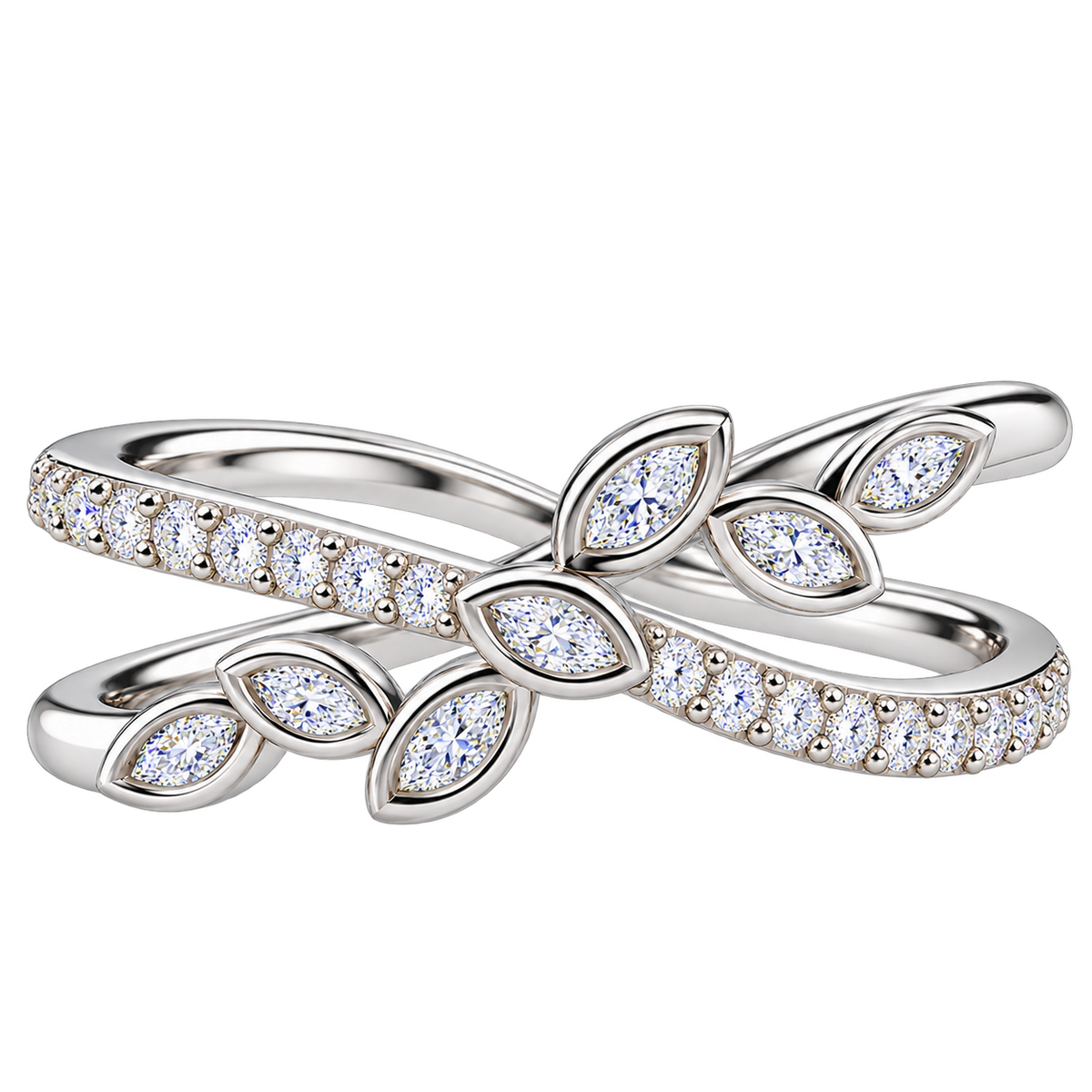 Silver Twisted Grace Ring
