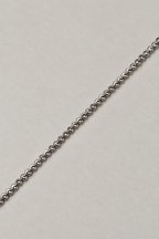 Silver Elara Beaded Anklet