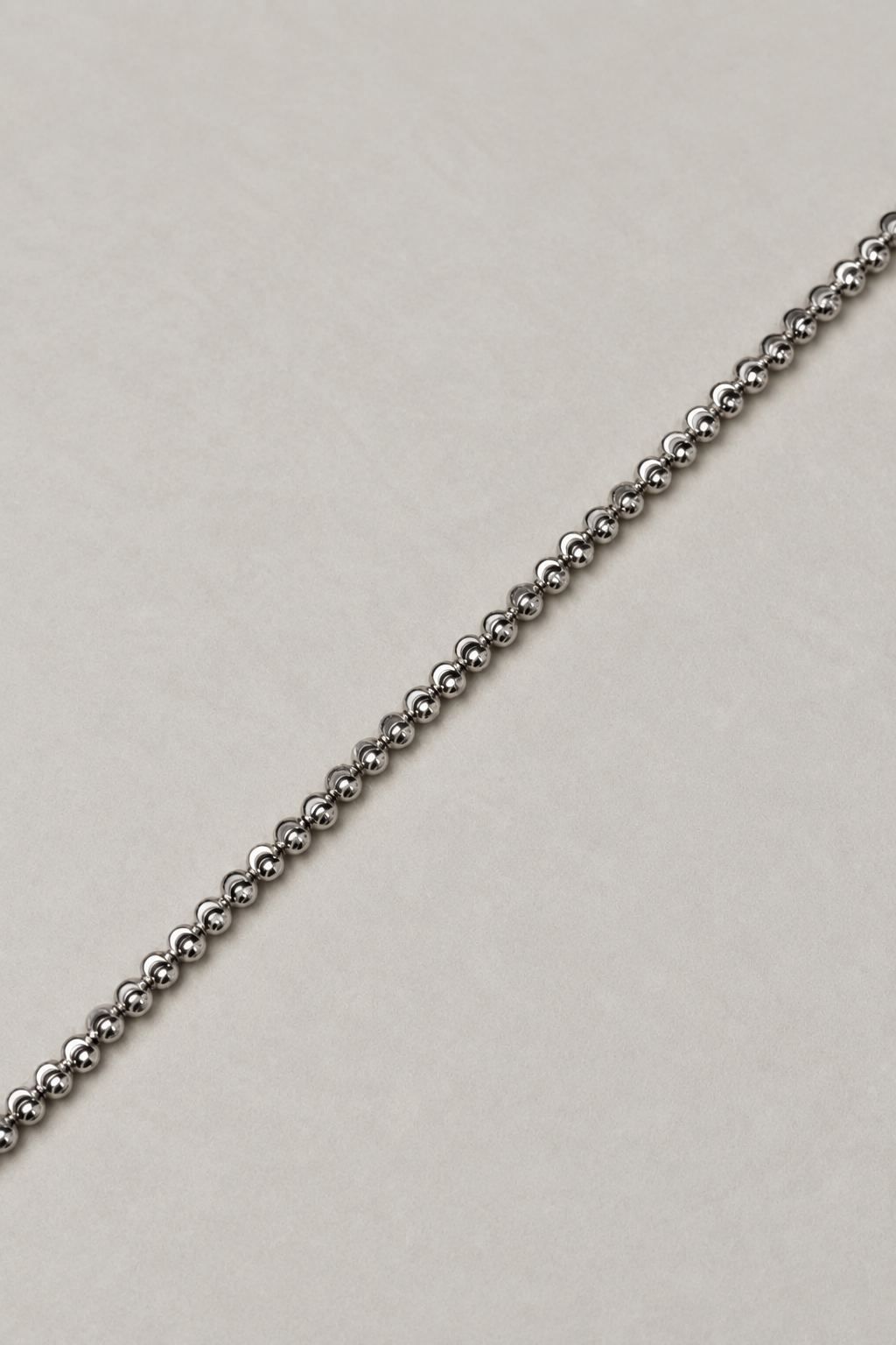 Silver Elara Beaded Anklet