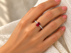 Silver Ruby Royale Ring