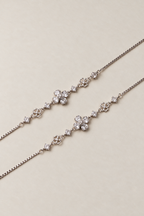 Silver Elara Bloom & Butterfly Anklet