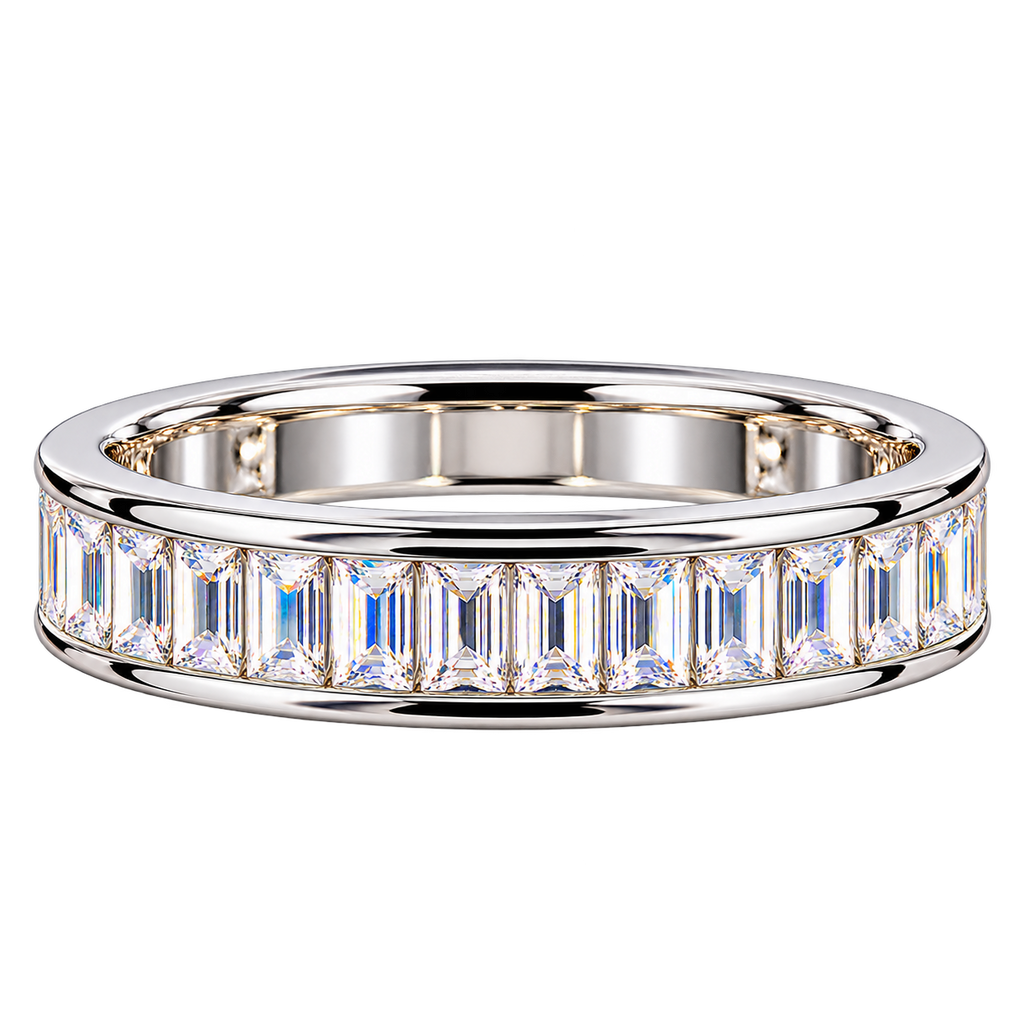 Silver Crystal Continuum Ring
