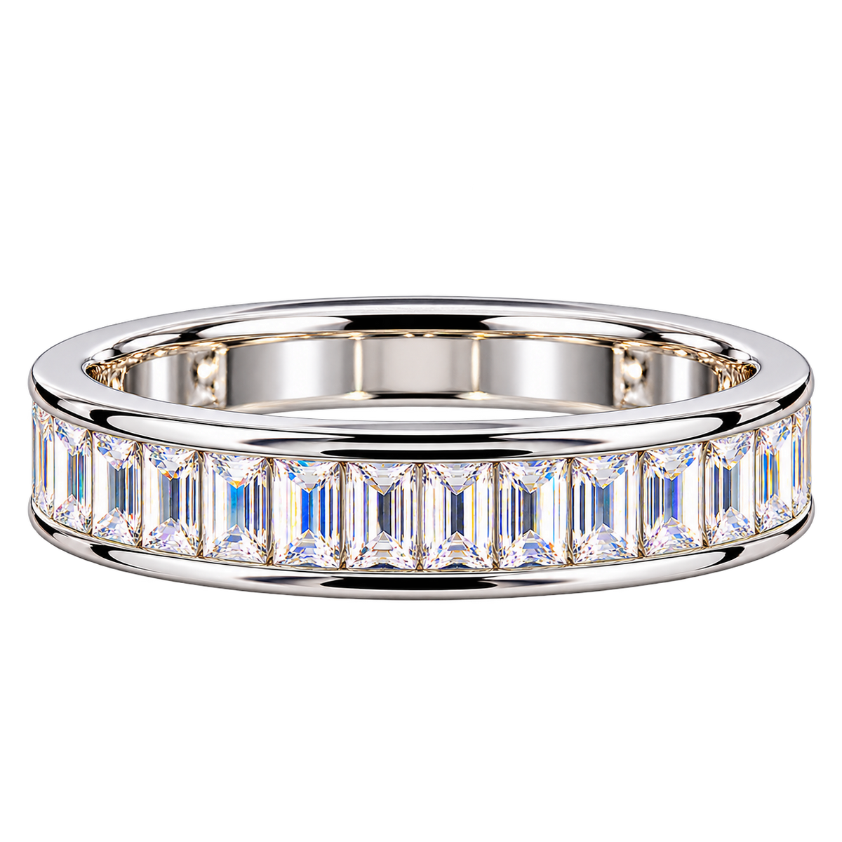 Silver Crystal Continuum Ring