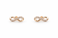 Rosé Infinity Gleam Stud Earrings