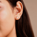 Rosé Solitaire Studs