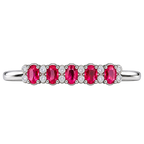 Silver Blush Crystal Ring