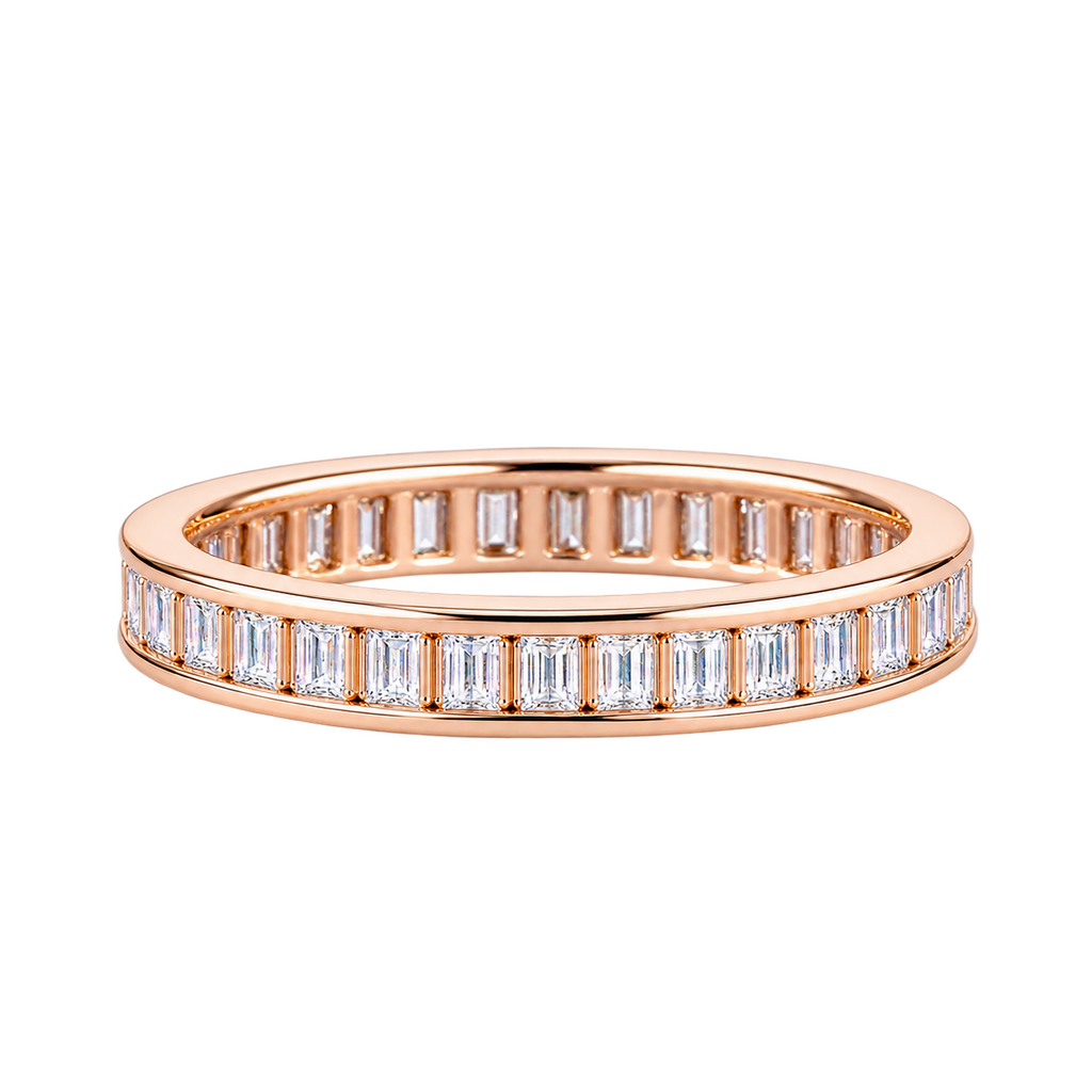 Silver Baguette Luxe Band Ring