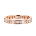 Silver Baguette Luxe Band Ring