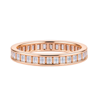 Silver Baguette Luxe Band Ring