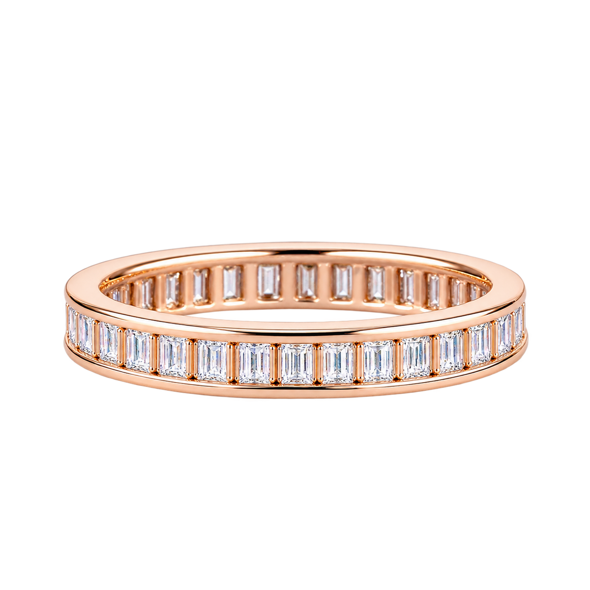Silver Baguette Luxe Band Ring