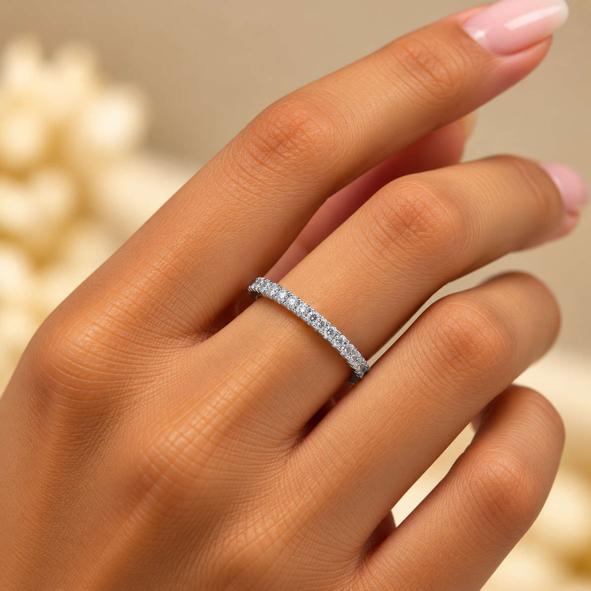 Silver Elongé Éclat Ring