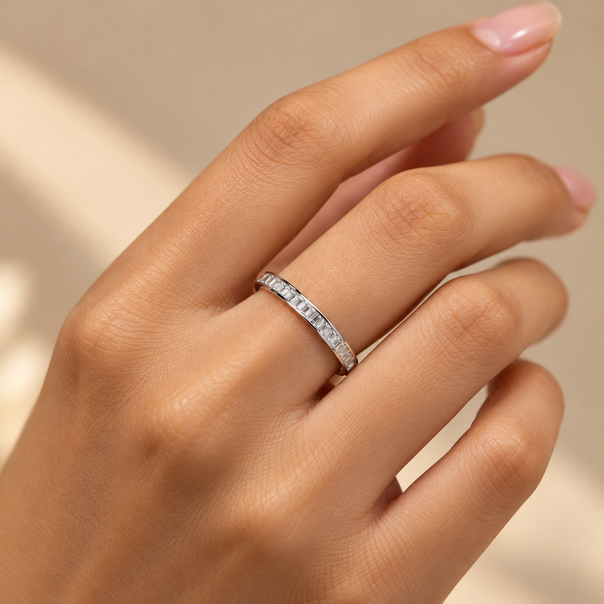 Silver Argenté Band Ring