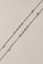 Rose Gold Celeste Star & Floral Anklet