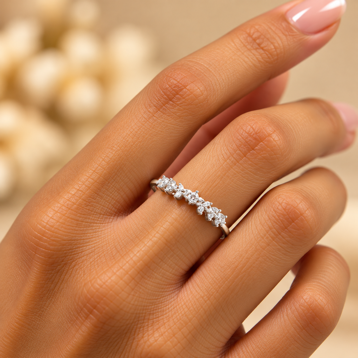 Silver Crystal Reverie Ring