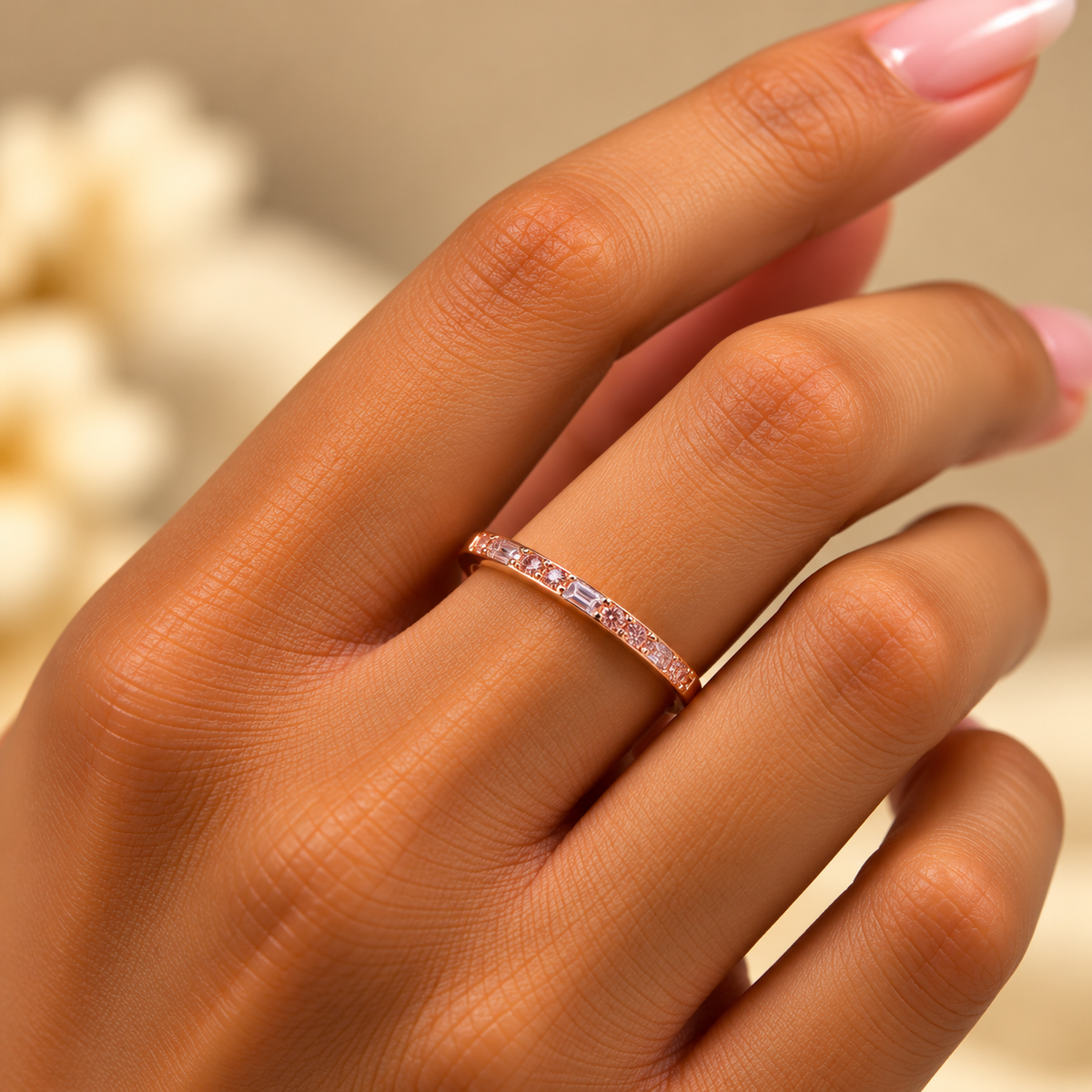 Rosé Aurelle Minimal Ring