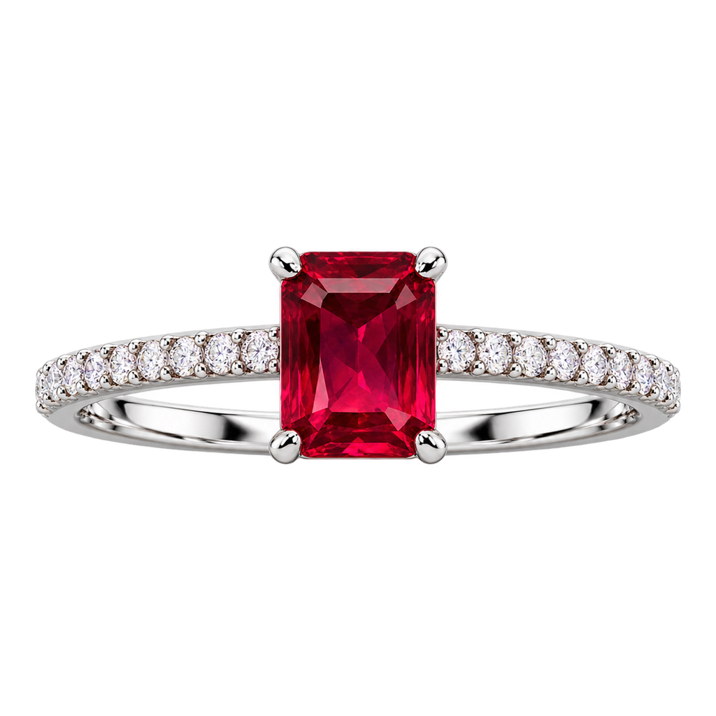 Silver Ruby Royale Ring
