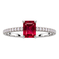 Silver Ruby Royale Ring