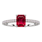 Silver Ruby Royale Ring