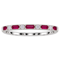 Silver Pink & Crystal Gleam Ring