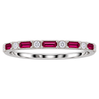 Silver Pink & Crystal Gleam Ring