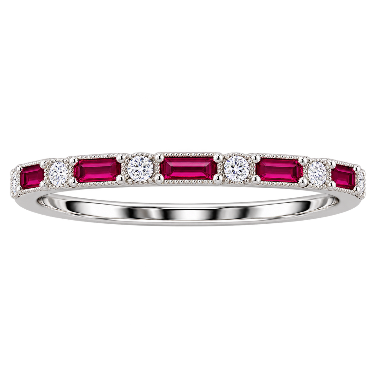 Silver Pink & Crystal Gleam Ring