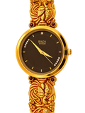 Raga Titan  Heritage Peacock Gold-Tone Bracelet Watch
