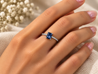 Silver Sapphire Royale Ring
