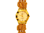 Viha Quartz Virasat Ornate Gold-Tone Heritage Watch