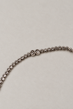 Silver Elara Beaded Anklet
