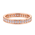 Rosé Baguette Luxe Band Ring