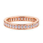 Rosé Baguette Luxe Band Ring