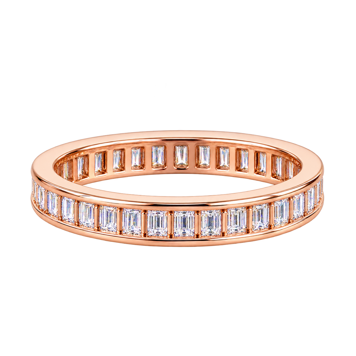 Rosé Baguette Luxe Band Ring
