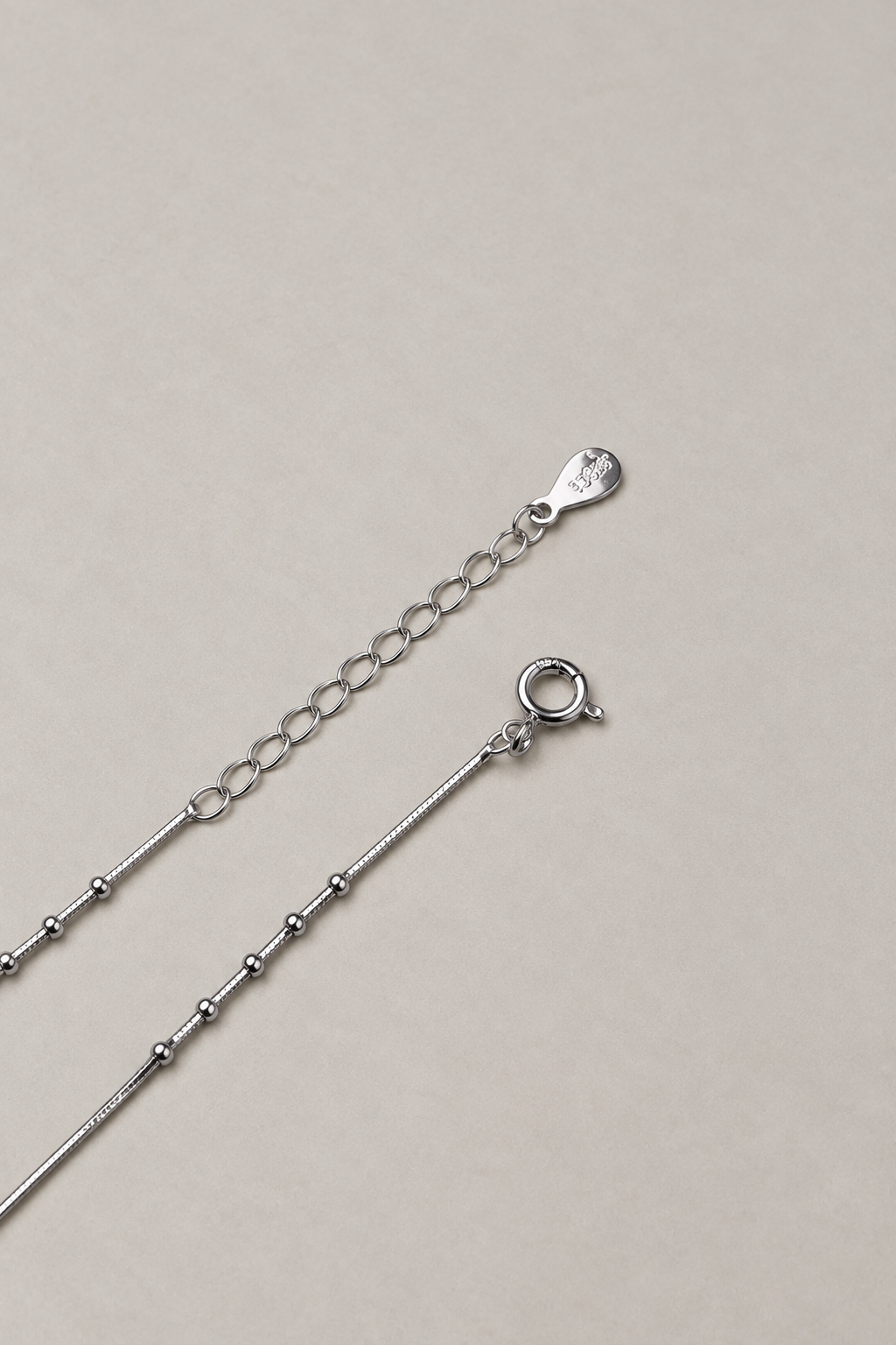 Silver Elara Double-Layer Anklet