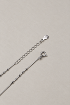 Silver Elara Double-Layer Anklet