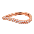 Rosé Pavé Curve Ring