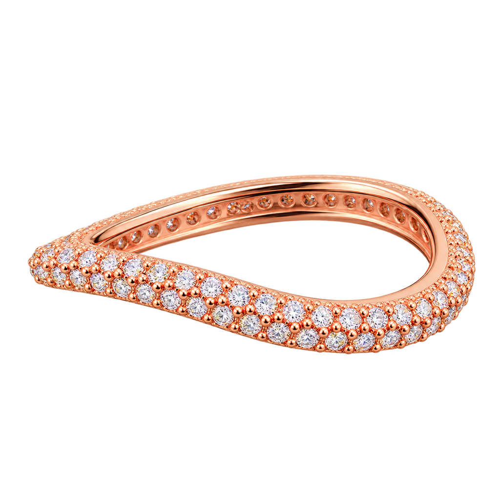 Rosé Pavé Celeste Ring