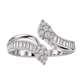 Silver Fleurpoint Open Ring