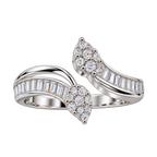 Silver Fleurpoint Open Ring