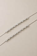 Silver Celeste Floral Sparkle Anklet