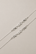 Silver Elara Infinity Link Anklet