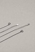 Silver Fleurveil Anklet