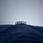 Silver Crystal Régence Ring