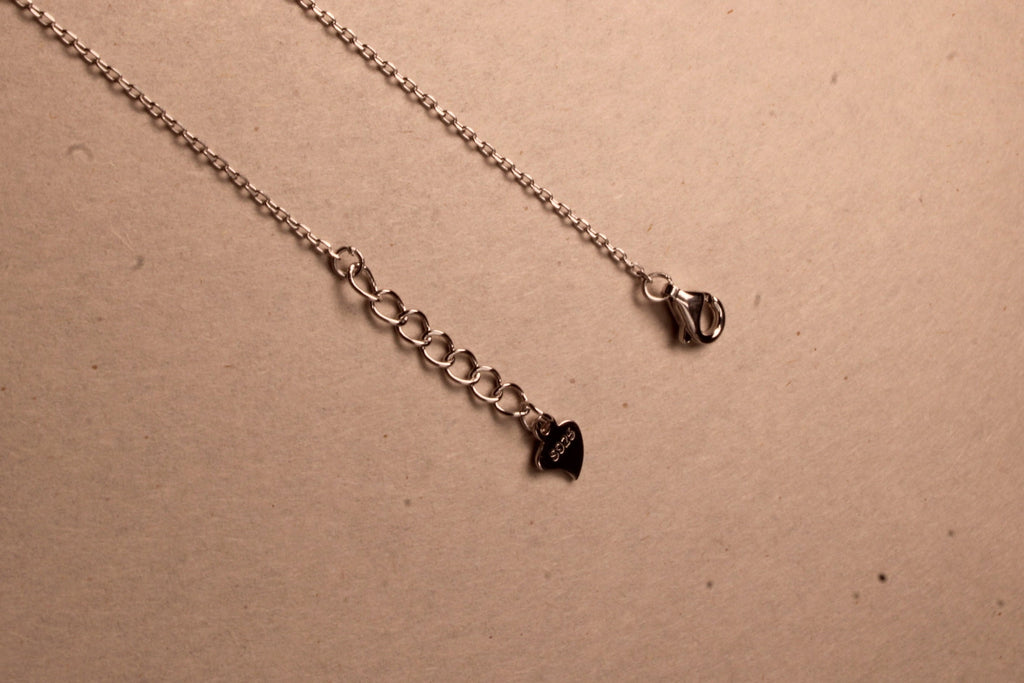 Silver Rosalie Crystal Drop Anklet