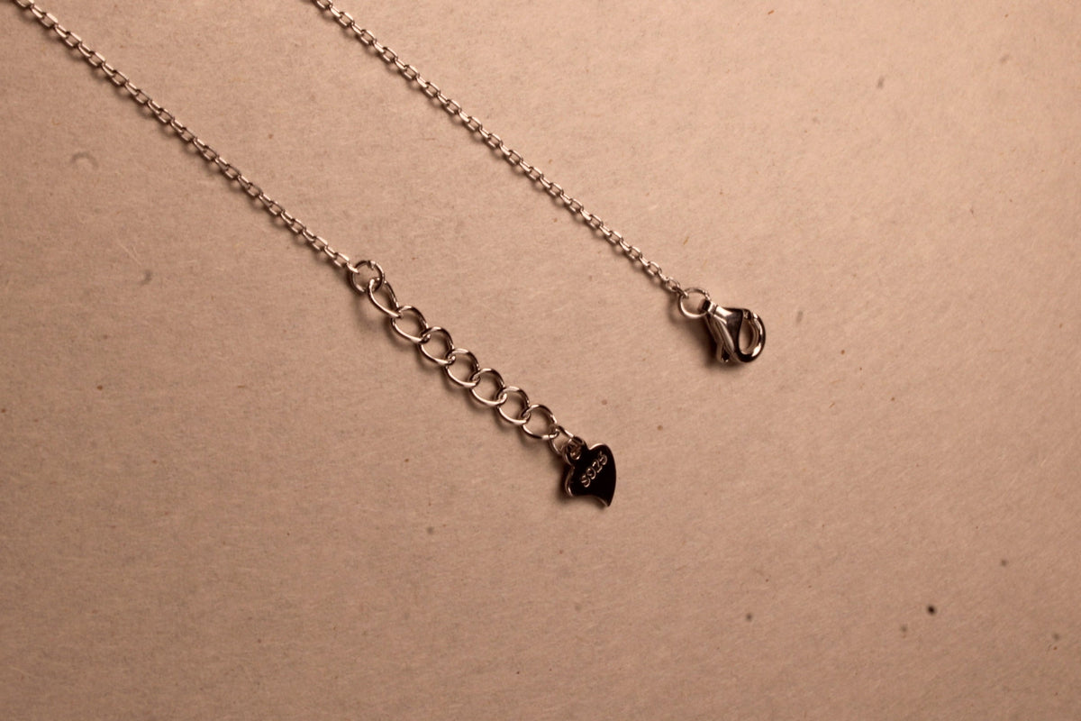 Silver Rosalie Crystal Drop Anklet