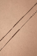 Silver Elara Double-Layer Anklet