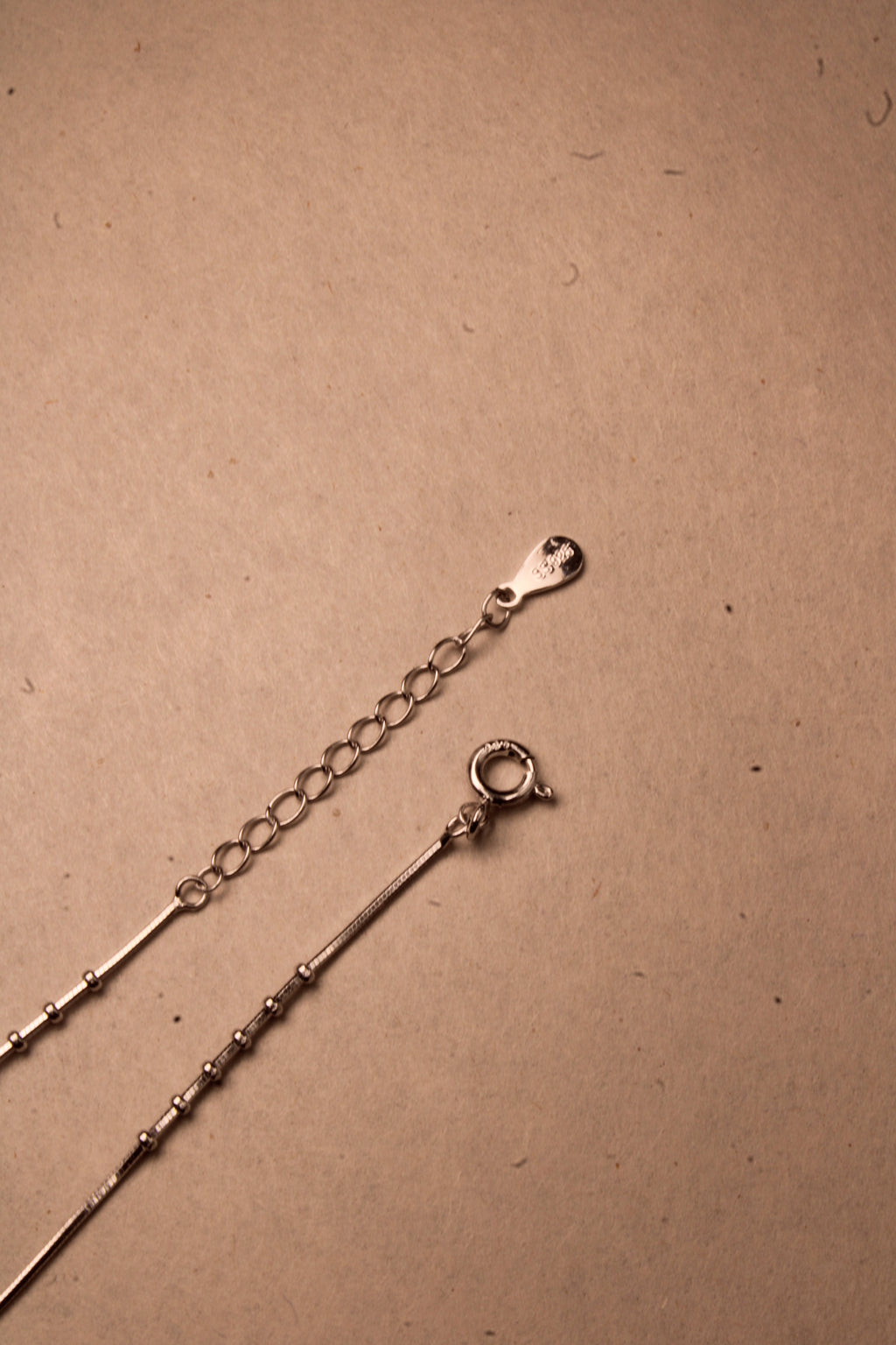 Silver Elara Double-Layer Anklet